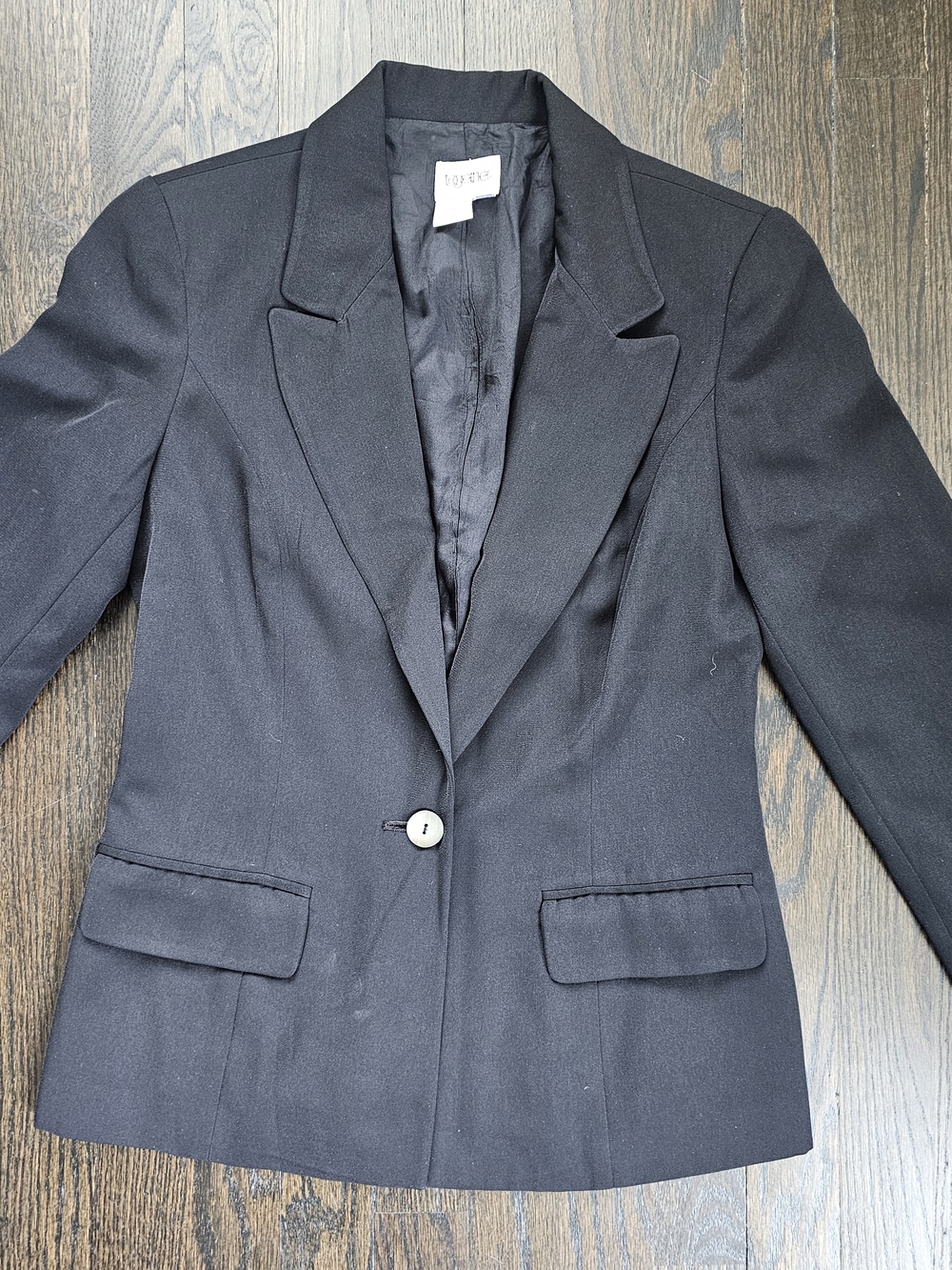 Together Black Single-Button Tailored Women's Blazer